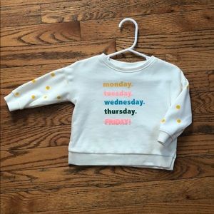 Zara babygirl sweatshirt